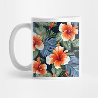 Hibiscus Flowers Pattern 7 Mug